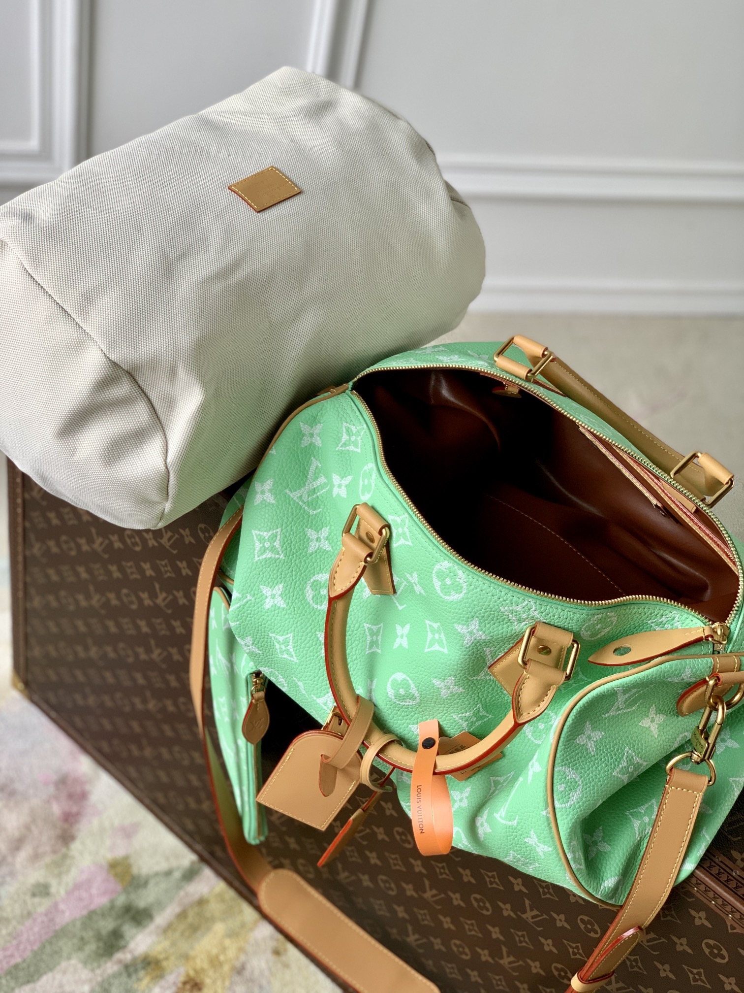 l**is V*t*n speedy p9 bandoulière 40 monogram leather -40 x 26 x 23cm