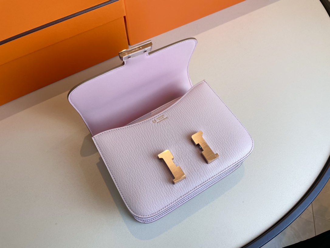 H**mes constance epsom leather-19cm