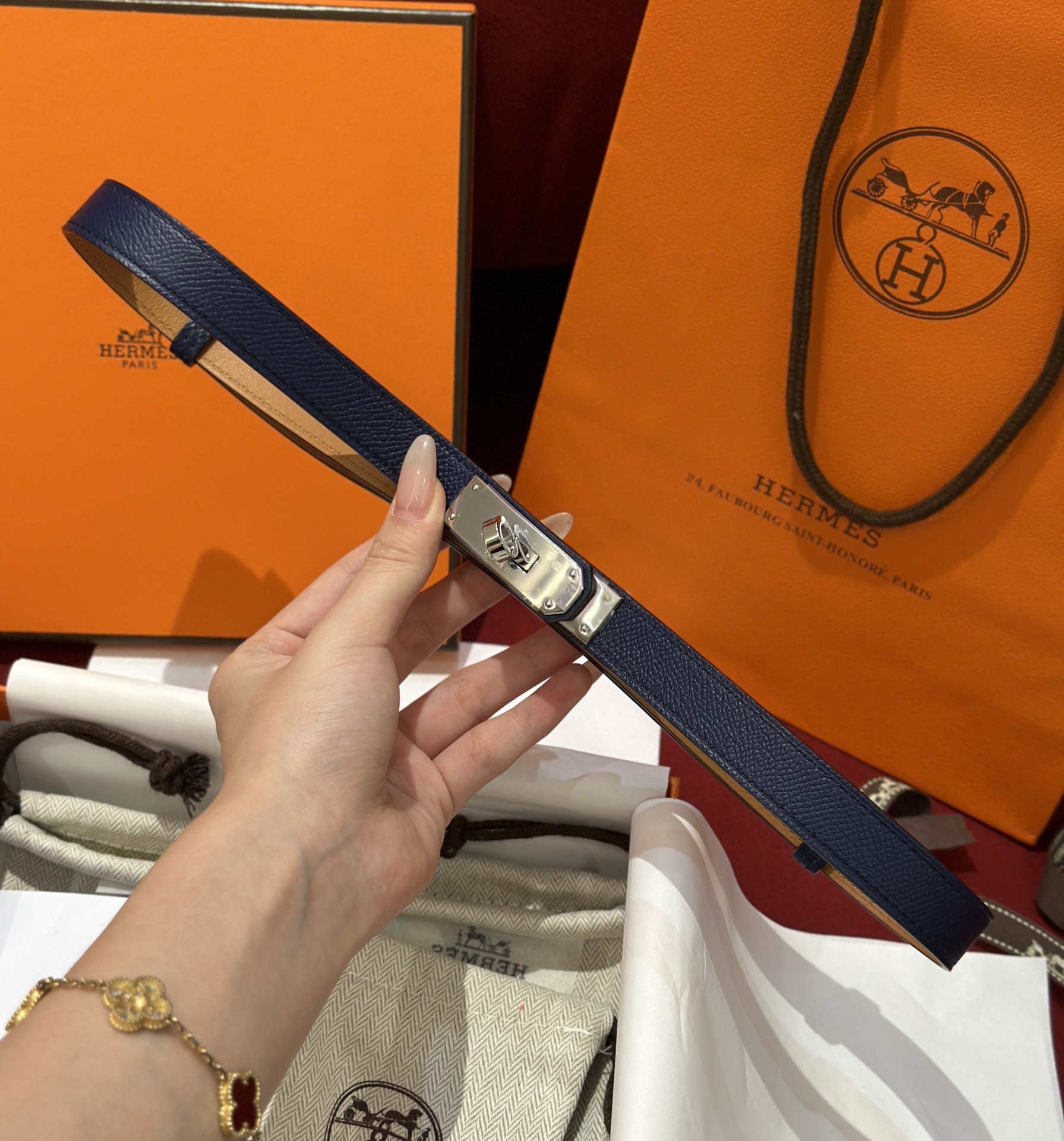 H**mes belt-1.8cm