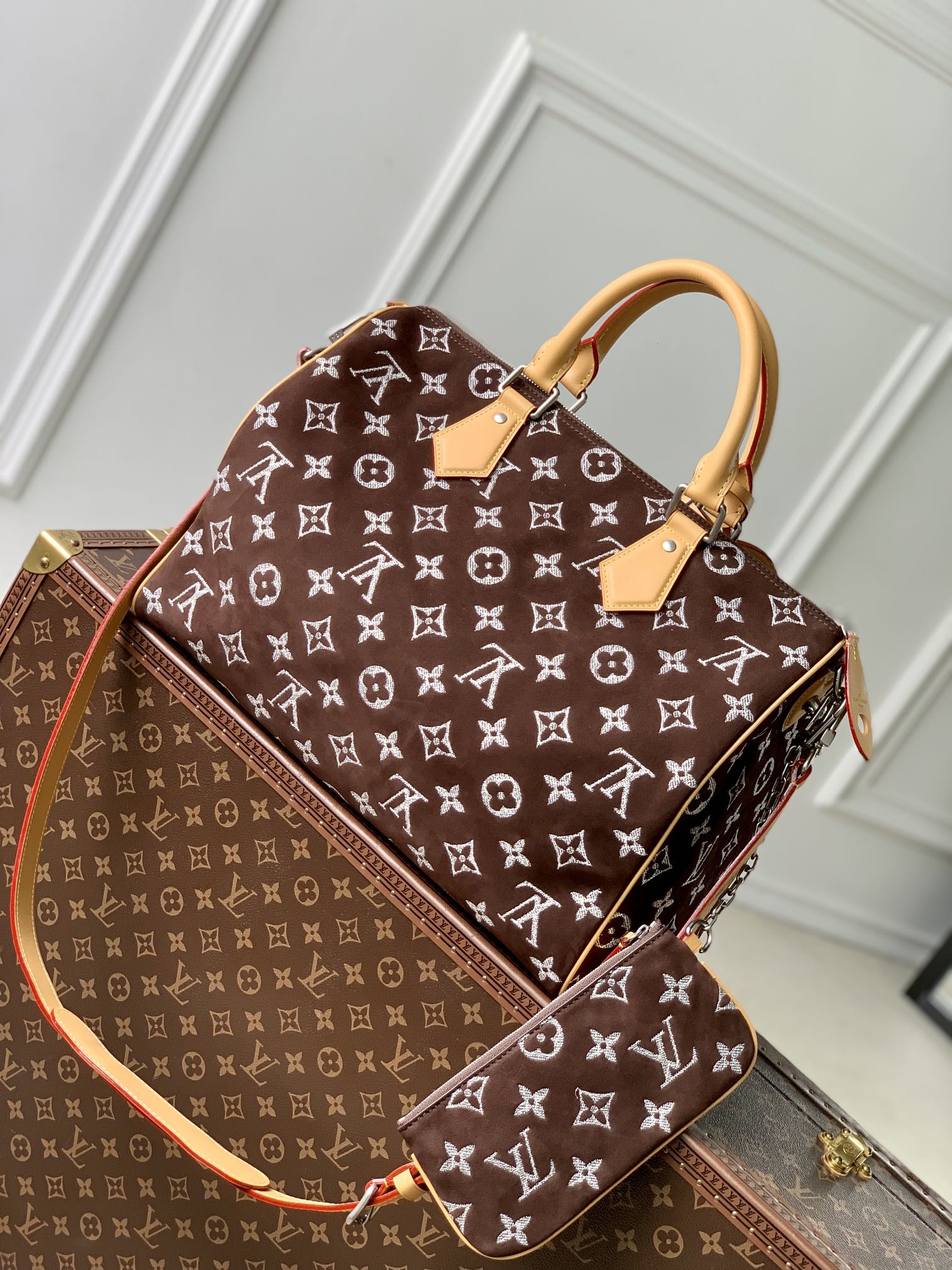 l**is V*t*n speedy p9 bandoulière 40 monogram leather -40 x 26 x 23cm