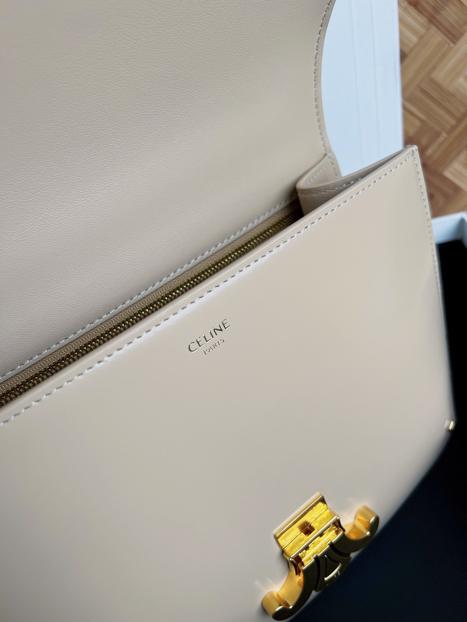 Ce**e triomphe chain square bag-24.5*17*4cm