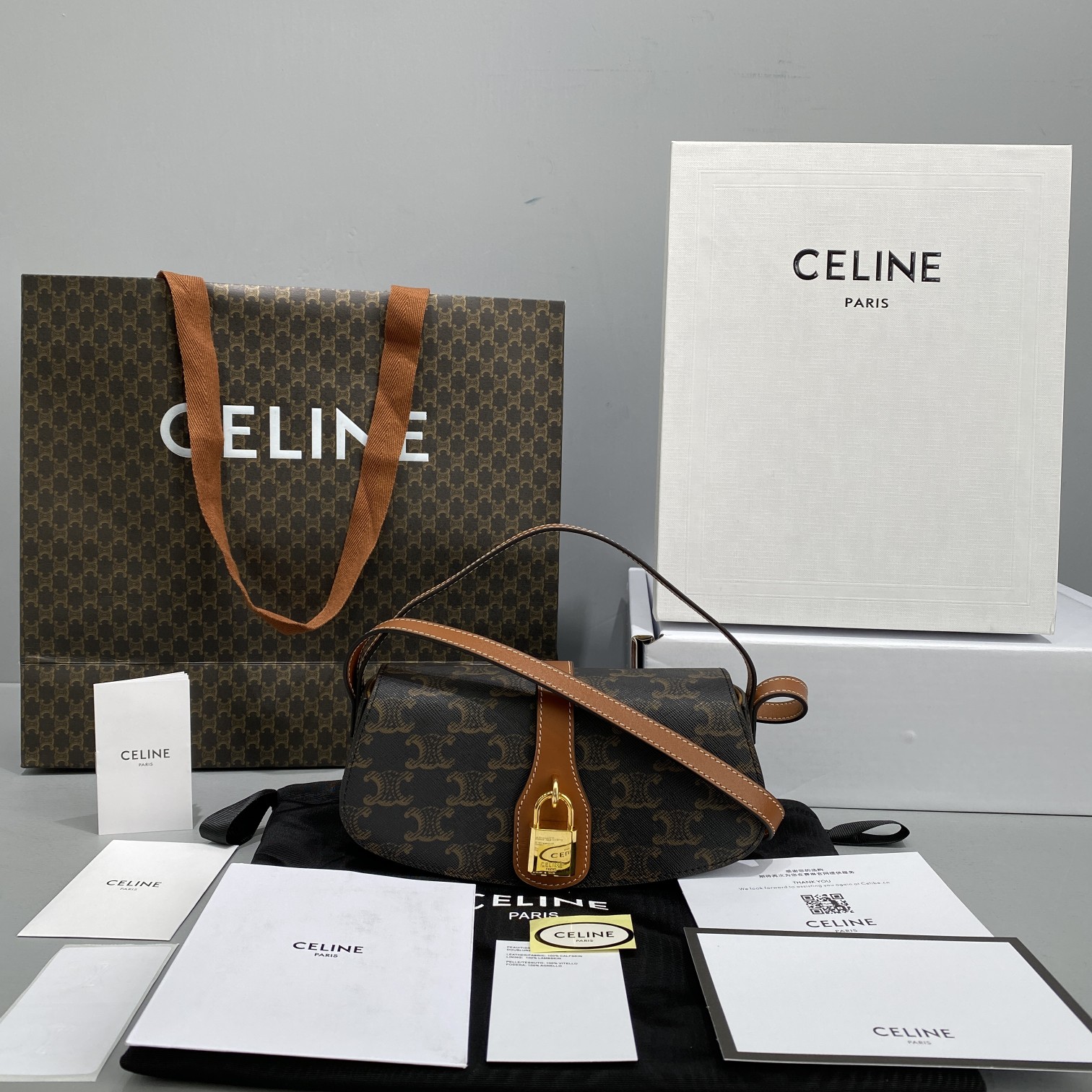 Celin Mini Tabou Clutch On Strap-18*8*5CM