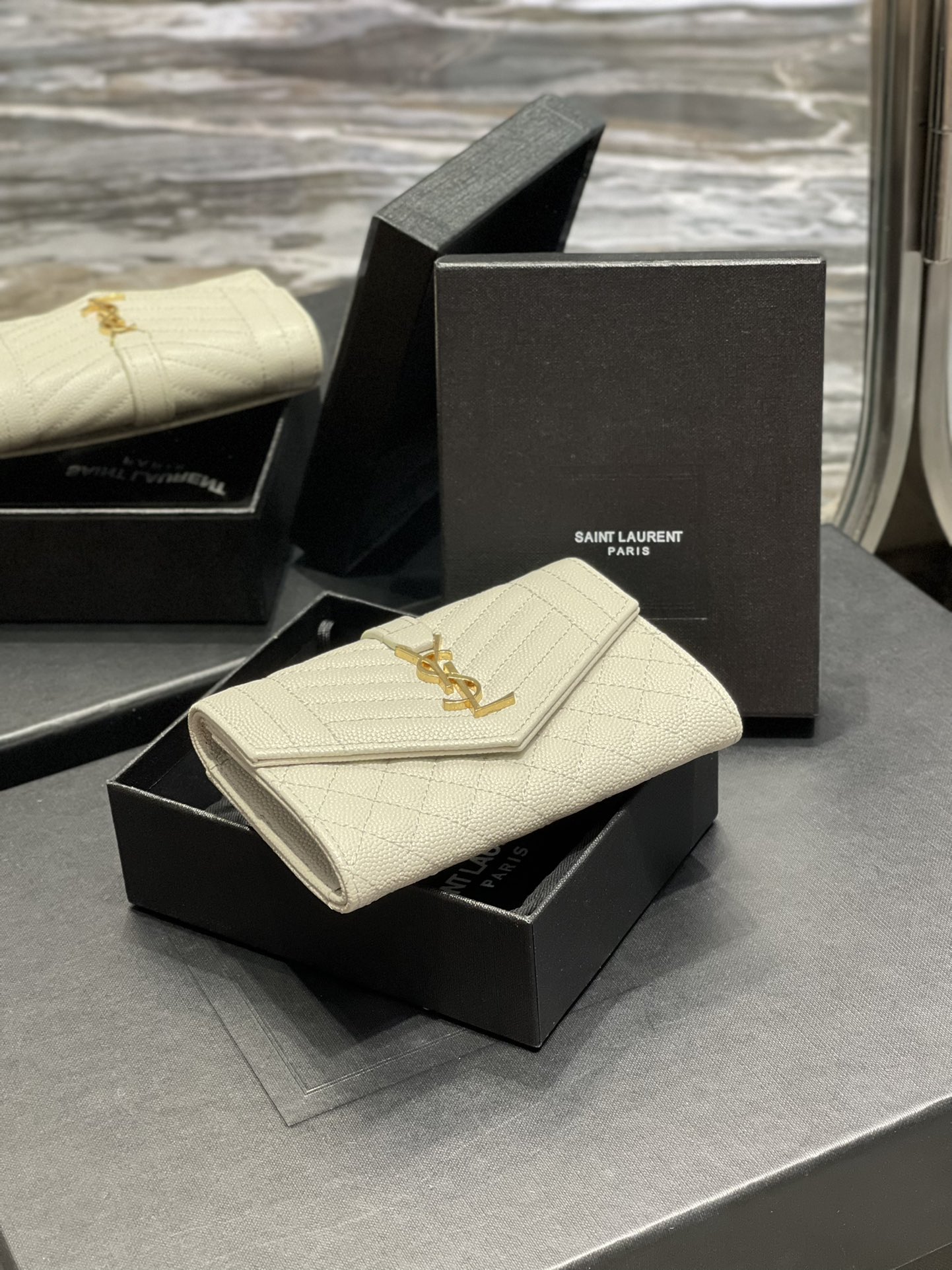 YSL Wallet-A026K -13.5*9.5*3CM