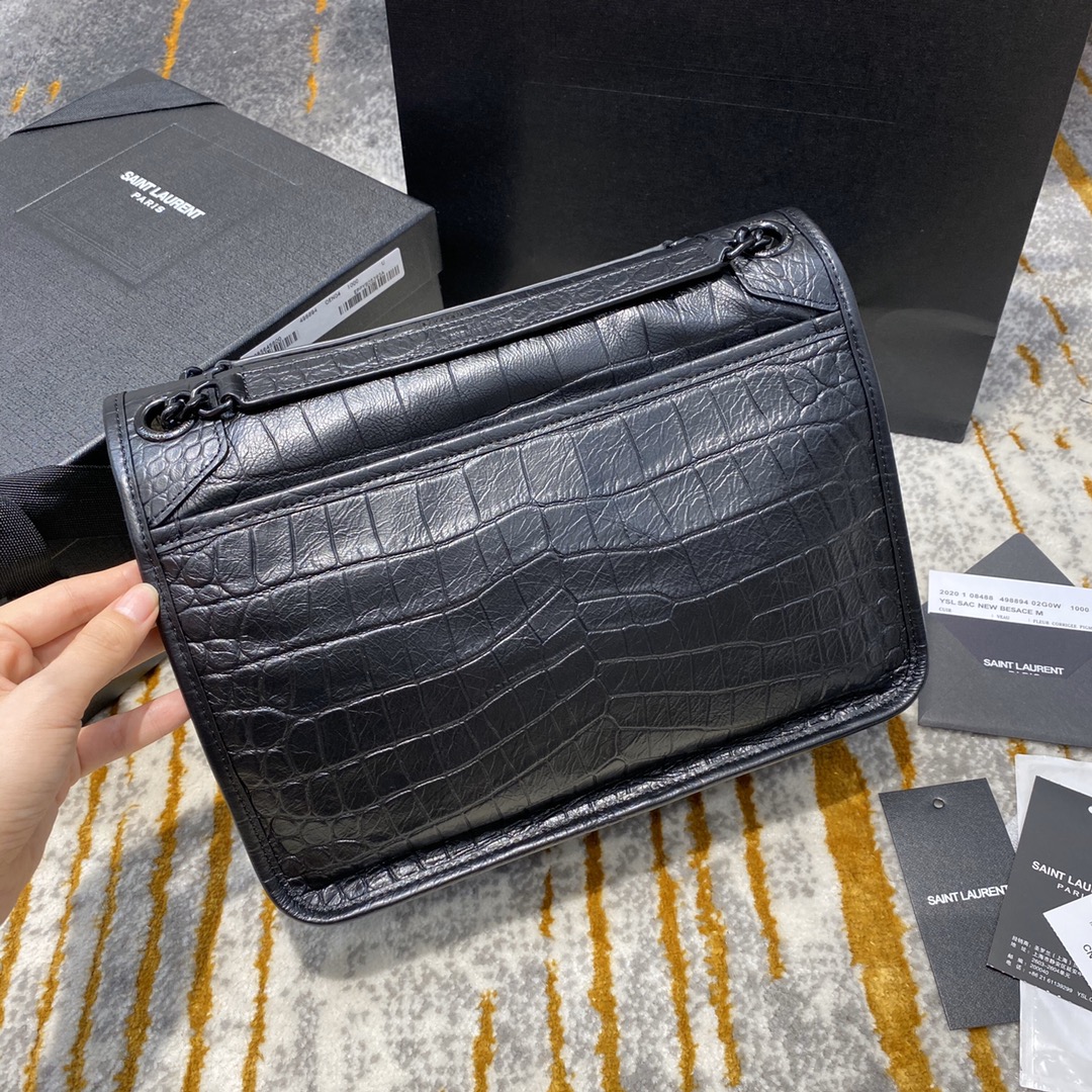 YSL Niki Lambskin Leather-22x16.5x7.5&28x20.5x8.5CM