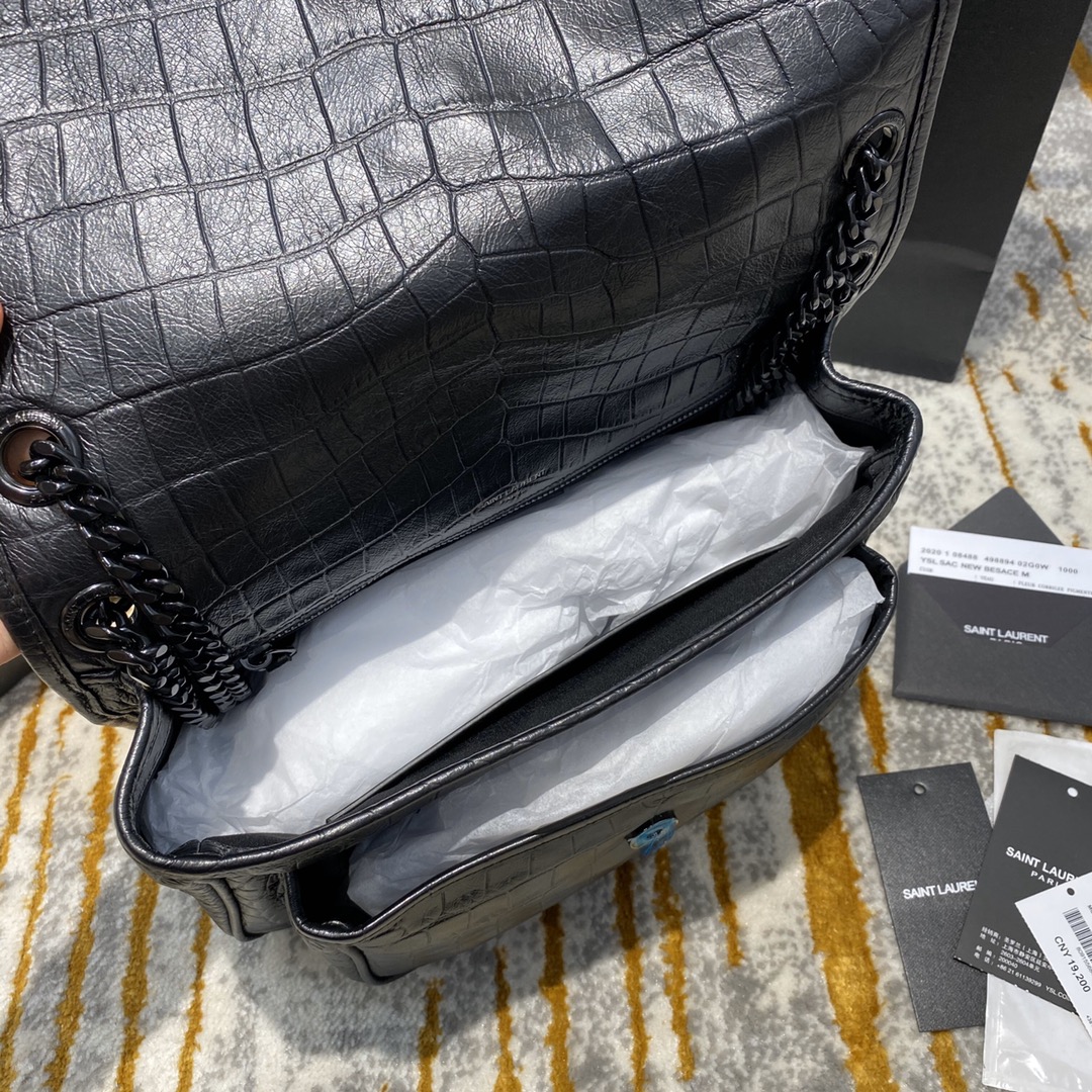 YSL Niki Lambskin Leather-22x16.5x7.5&28x20.5x8.5CM