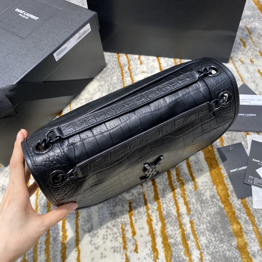 YSL Niki Lambskin Leather-22x16.5x7.5&28x20.5x8.5CM